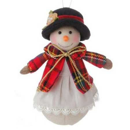 6.5" Christmas Traditions Holiday Snowman Girl Christmas Table Top Decor Ornament