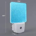 thumbnail image 2 of Naloa Sky Blue Glitter Night Lights Plug into Wall, Dusk to Dawn Sensor Warm White Led Night Light 0.5W, Nightlight suit for Adults, Bedroom, Bathroom, Hallway, Kitchen, 2 of 5
