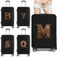 thumbnail image 2 of Housse de Valise Housses de Protection Voyage Anti-Rayures Housse Anti-Poussière Réutilisable Motif Imprimé Bois 8 Lettres TG, 2 of 6