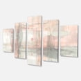 thumbnail image 1 of Designart - Intersection II Gris - Rose Moderne Premium Toile Art Mural, 1 of 1
