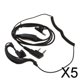 thumbnail image 1 of Auricular de radio de 2 vías Baoblaze con gancho para La oreja 5 piezas, 1 of 8