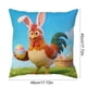 thumbnail image 3 of Funda de cojín | Funda para sofá, cama o silla | Funda decorativa con cremallera invisible | Cuadrada de 45x45 cm para decoración del hogar, interior y exterior | Diseño con estampado animal, 3 of 6