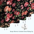 thumbnail image 6 of Pioneer Flower Floral Print Pattern Shower Curtain 72"x72" ,Bathroom Decorative Shower Curtains Set with 12 Hooks,Modern Waterproof Washable Shower Curtain, 6 of 6