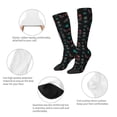 thumbnail image 3 of Honeii Colorful Insect Print Long Socks,Novelty Design Socks Gift for Men and Women,Crew Socks,Calf Socks, 3 of 6