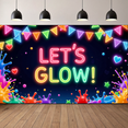thumbnail image 4 of Neon Design Glow Banner Colorful Decoration Let's Glow Festival Sign for Party Celebration Event, 4 of 5