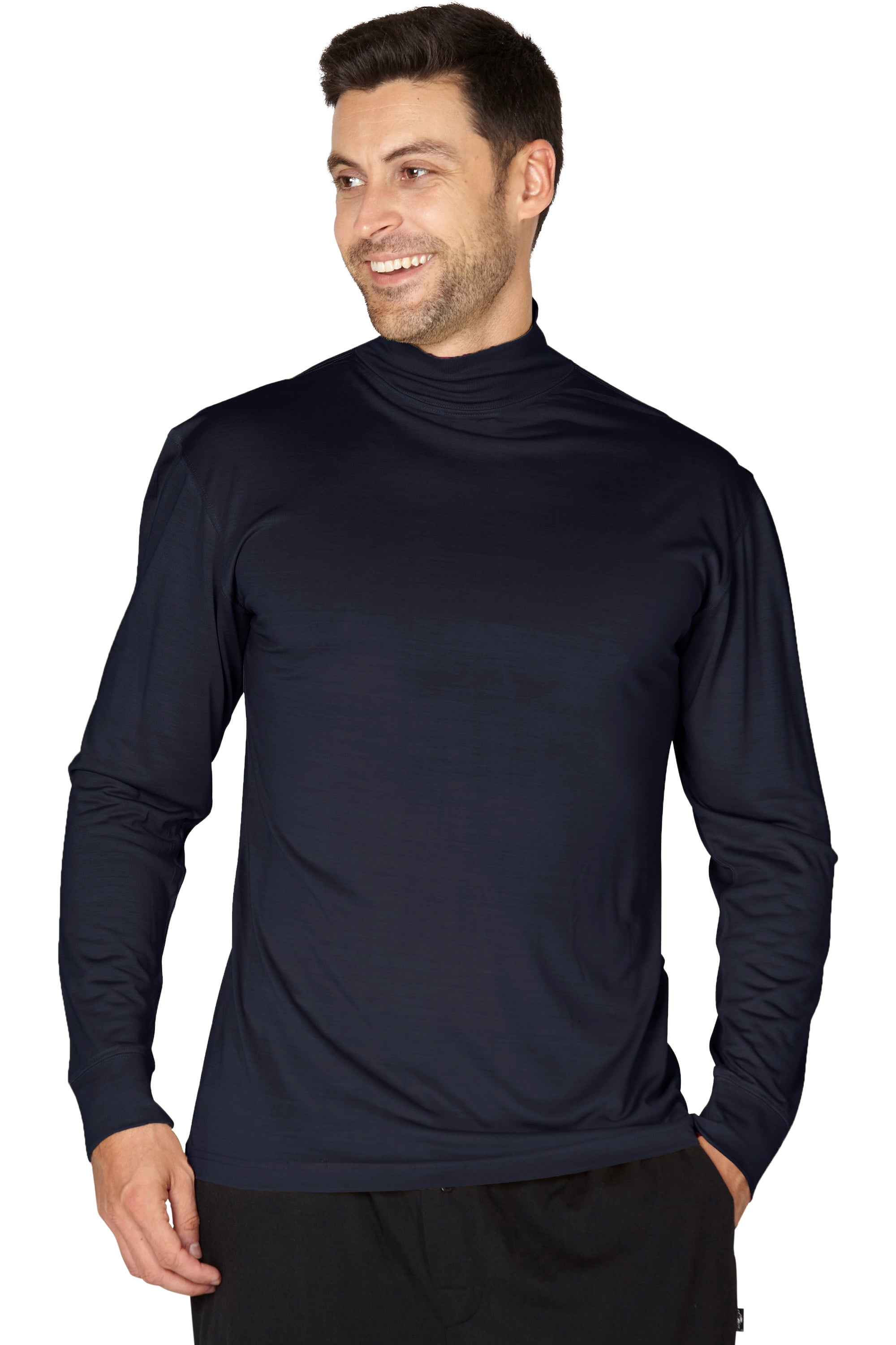 Download Intimo - Intimo Unisex Mens Womens Silk Mock Turtleneck ...