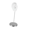 thumbnail image 4 of Modelo de oreja de silicona perforable, oreja falsa, reutilizable, realista, soporte de acero inoxidable. Derecha blanca, 4 of 9