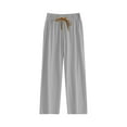 thumbnail image 5 of Women's Quick Dry Hiking Pants-Lightweight Waterproof Elastic Waist Jogger Pants for Travel Trendy and Casual Light Gray M, 5 of 7