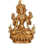 Tibetan Buddhist Deity White Tara - Brass Statue