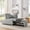 Grey 02, variant on Leumius Sleeper Sofa Chair Bed 3 in 1 Convertible Bed Chair with Adjustable Backrest Linen Sleeper Chair Pull-Out Sofa Bed for Small Spaces,Living Room,Black