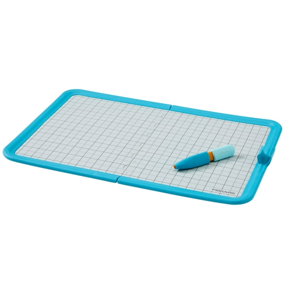 Fiskars 1.38 x 8.5 Inch Gridded Cutting Mat with Retractable Cutting Pen and Mat