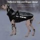 thumbnail image 4 of Abrigo de invierno para perros, chaqueta reflectante impermeable y cálida, chaleco de felpa suave para cachorros, ropa ajustable para perros pequeños, medianos y grandes (XL, gris)., 4 of 5