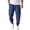 A-Dark Blue279, variant on Drawstring Harem Trousers For Men Ankle Band Baggy Cut Fall Daily Casual Joggers