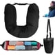 thumbnail image 1 of Almohada de viaje rellenable, almohada de cuello rellenable para viajes, almohada de cuello de viaje rellena con ropa, paño suave sin relleno, se adapta a lo esencial de 3 días, 1 of 3