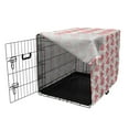 thumbnail image 3 of Watercolor Dog Crate Cover, Pattern of Juicy Pieces Watermelon with Tropical Summer, Easy to Use Pet Kennel Cover for Medium Large Dogs, 35" x 23" x 27", Coral Pale Green Black, by Ambesonne, 3 of 6