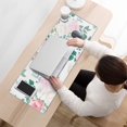 thumbnail image 3 of Pink and White Roses&nbsp;mousepad Gamingwaterproofwashable&nbsp;for Office Home Work GamingmousepadsRubber Base Mousepad with Stitched Edges 31.5x11.8inches, 3 of 7