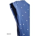 thumbnail image 6 of Navy Polka Dot Folded Cap Sleeve Maxi Dress with Pocket, 6 of 7