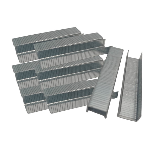 TOPZONE Heavy Duty Staples, 1.2x8mm, Silver Metal, 1000 Pieces