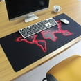 thumbnail image 2 of Extra Large World Map Extended Gaming Desk Mat 35.4x15.7in Non-Slip Rubber Pads Stitched Edges XXL Mouse Pad for Work, Game & Home, 2 of 6