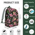 thumbnail image 5 of Retro Rustic Sunflower Backpack&nbsp;- Farmhouse Country Waterproof Bookbag, Yellow Floral Pattern with Wildflowers & Bee Illustration, 5 of 5
