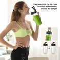 thumbnail image 2 of 1000W Smoothie Blender for Shakes and Smoothies, Stainless Steel Blenders for Kitchen, Protein Drinks, Personal Blender with 2 * 22Oz Smoothie Cups with Lids, 2 of 9