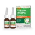 thumbnail image 3 of Glenmark Fluticasone Propionate Nasal Spray, USP 50 mcg per spray, 2x 144 Metered Sprays, 24 Hour Allergy Symptom Reliever, Non-Drowsy, 3 of 7