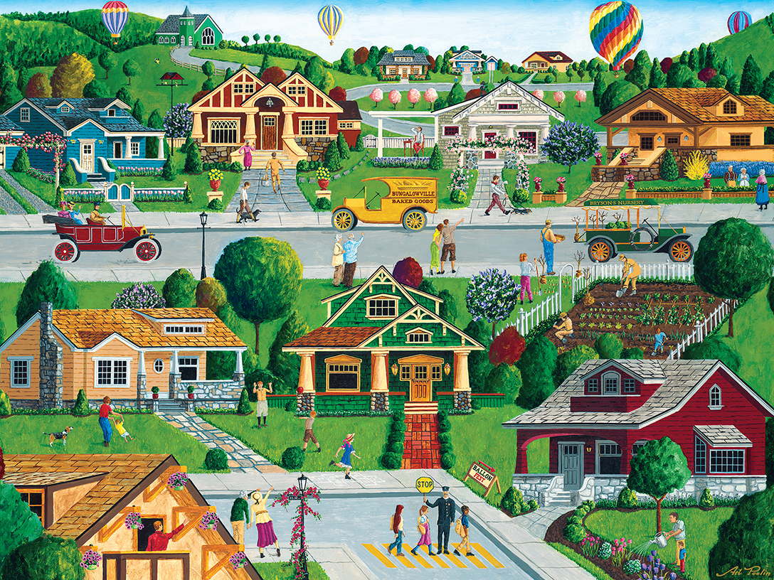 Homegrown - Bungalowville 750 Piece Puzzle