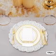 thumbnail image 5 of 100 Pieces Plastic Charger Plates Set, Round Shape Charger Plates, Silver Color Charger Plate used for weddings, banquets, restaurants, hotels, daily life, traveling, camping, picnic, 5 of 22