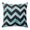 Teal, Black, Gray, variant on Throw Pillow Covers 16x16 Inch, Abstract Pink Decorative Pillow Cases for Couch Sofa Bed, Geometric Zigzag Waves Bohemian Stripes Cotton Linen Square Home Decor Pillowcases with Hidden Zipper