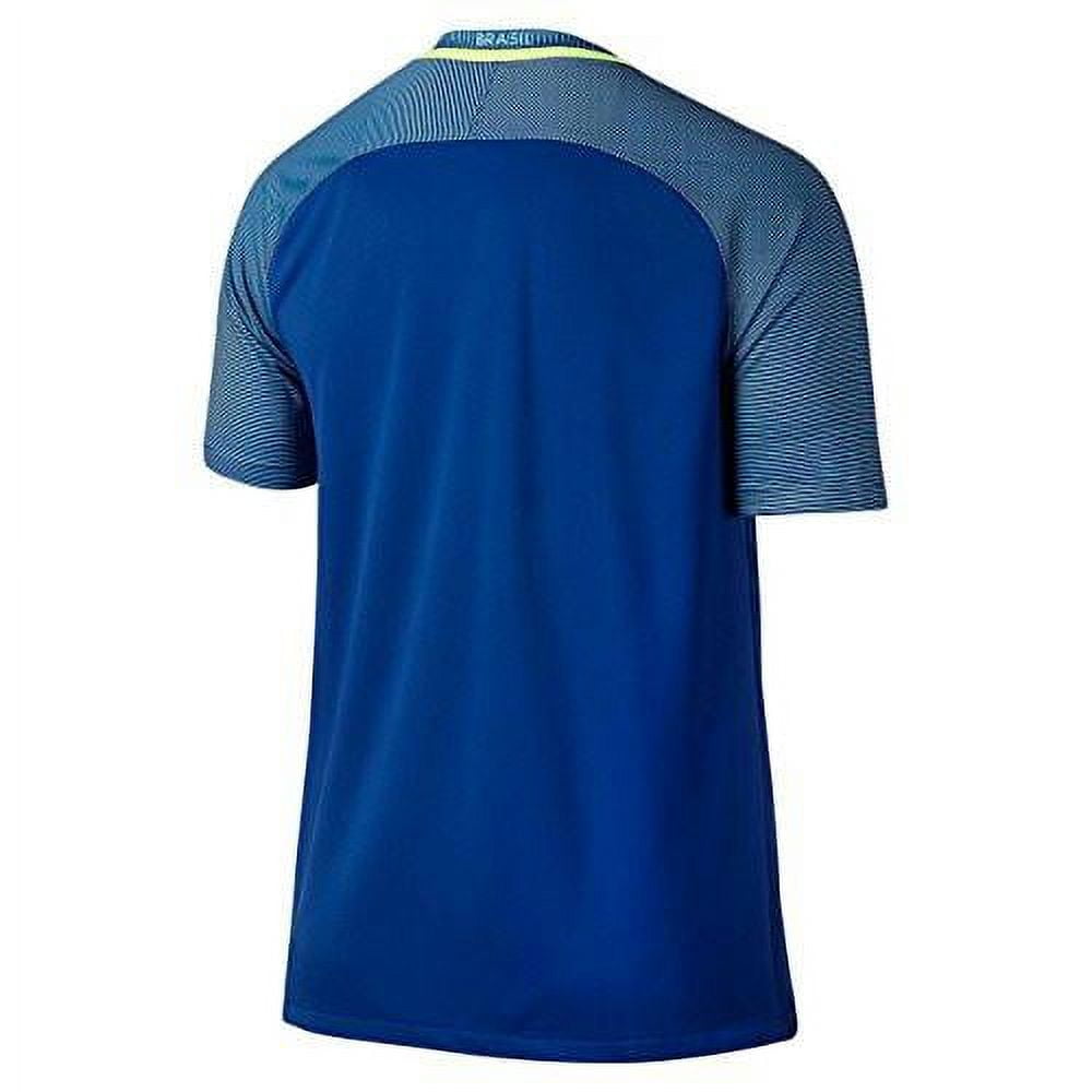 Nike Brazil Away Stadium Soccer Jersey (Large) Blue 