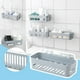 thumbnail image 2 of Estante de baño de pared con ventosas para el baño, almacenamiento para el inodoro, lavado de manos sin perforar, suministros, 2 of 8