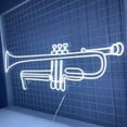 thumbnail image 2 of Handmadetneonsign Trumpets Neon Sign, Trumpet Light Wall Art Decor, Music Band Room Wall Decor, 2 of 5
