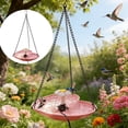 thumbnail image 2 of Solar Powered Bird Bath and Feeder with Decorative for Outdoor Garden Backyard Birdwatching Landscaping, 2 of 7