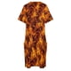 thumbnail image 5 of Vestido holgado con bolsillos y estampado de fuego y llamas, vestido de lujo para mujer, vestidos de noche para mujer, 5 of 7