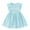 Light Blue, variant on HAiming Toddler Girls Lace Dresses Summer Ruffle Sleeve Kids Elegant Retro Party Birthday Princess Dresses 1-6 Years