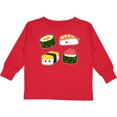 thumbnail image 3 of Inktastic Sushi with Faces Boys or Girls Long Sleeve Toddler T-Shirt, 3 of 5