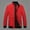 Red, variant on Ceisia Men's Stand Collar Casual Windbreaker Jacket, Navy & Black, Lightweight Outerwear for Daily Wear