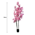 thumbnail image 3 of Tuekys Artificial Cherry Blossom Tree, 4.9FT/5.9FT Faux Cherry Blossom Silk Tree in Pot for Indoor Outdoor Wedding Party Decor, 3 of 8