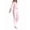 Pink, variant on Women'S Turn Down Collar Long Sleeve Shirt and Sweatpants Set Loose Fit Casual Loungewear Black XXXL