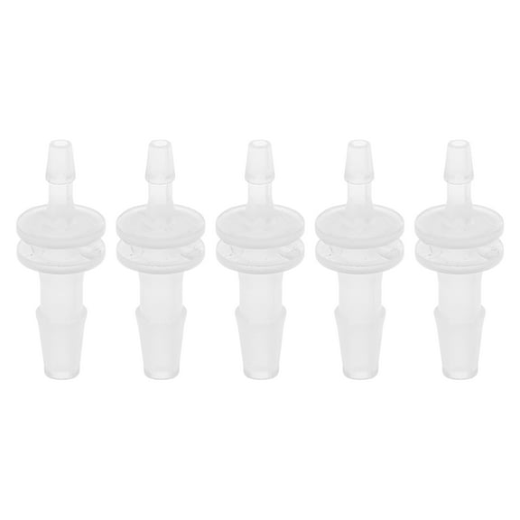 Unique Bargains Plastic Hose Barb Fitting 3/32" x 5/32" OD Barb Straight Through Pipe Connector Clear 5 Pcs