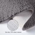 thumbnail image 3 of Sturdy Bedroom Rug for Living Room, Easy To Clean, Rapid Water Absorption, Non-slip Backing, Silver Gray, 80x120cm, 3 of 5