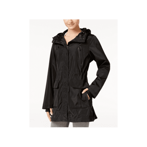 Calvin Klein Womens Performance Hooded Jacket Black Size X-Small