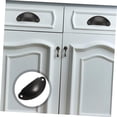 thumbnail image 5 of Paquete de 12 tiradores para tazas de gabinete, tiradores para cajones, tiradores para gabinetes antiguos, para decoración de muebles de cocina, con tornillos (negro), 5 of 5