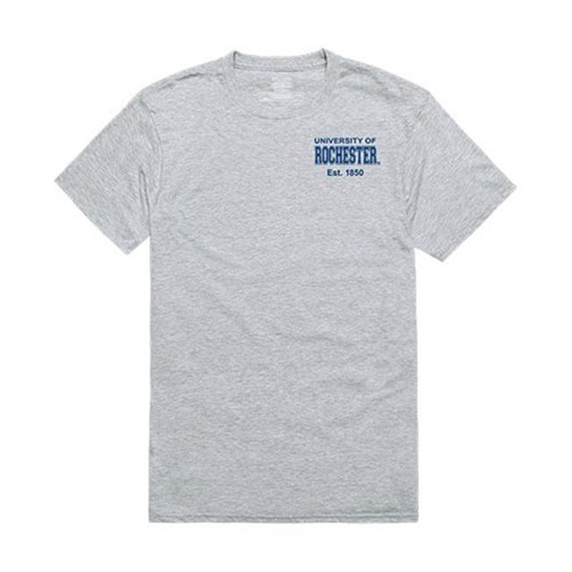 W Republic Apparel 528-146-HGY-02 Rochester University Practice Tee for Men, Heather Grey - Medium