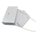 thumbnail image 2 of Youkk Women Envelope Bag Portable Hasp Rhinestone Replacement Stylish Solid Color Party Banquet Bridal Handbag Pouch Silver, 2 of 6