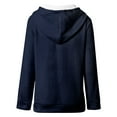 thumbnail image 3 of Women Fashion Solid Casual Long Sleeve Hoodie Sweatshirt Top Women Zipper Hoodie Long Half Snap Pullover Women Woman Hoodies with Zippers Women's Sweatshirts Hoodies Winter Sweatshirt Tunic Hoodies, 3 of 4