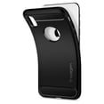 thumbnail image 2 of Funda Rugged armor para iPhone XS max Matte black Spigen Spiggen original, 2 of 2