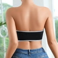 thumbnail image 4 of Everyday Bras for Women Woman Bras 36 C Low Support Sports Bra Small Sports Bra Women Bra Push up Seamless Bra Strapless Sports Bras for Women Athletic Sports Bras for Women Pads for Sports Black XL, 4 of 9
