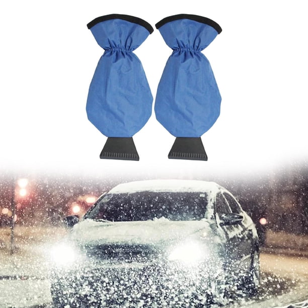 Rascador de hielo con guante de hielo Eliminación duradera de hielo de nieve para el invierno , Azul Soledad Pala de nieve