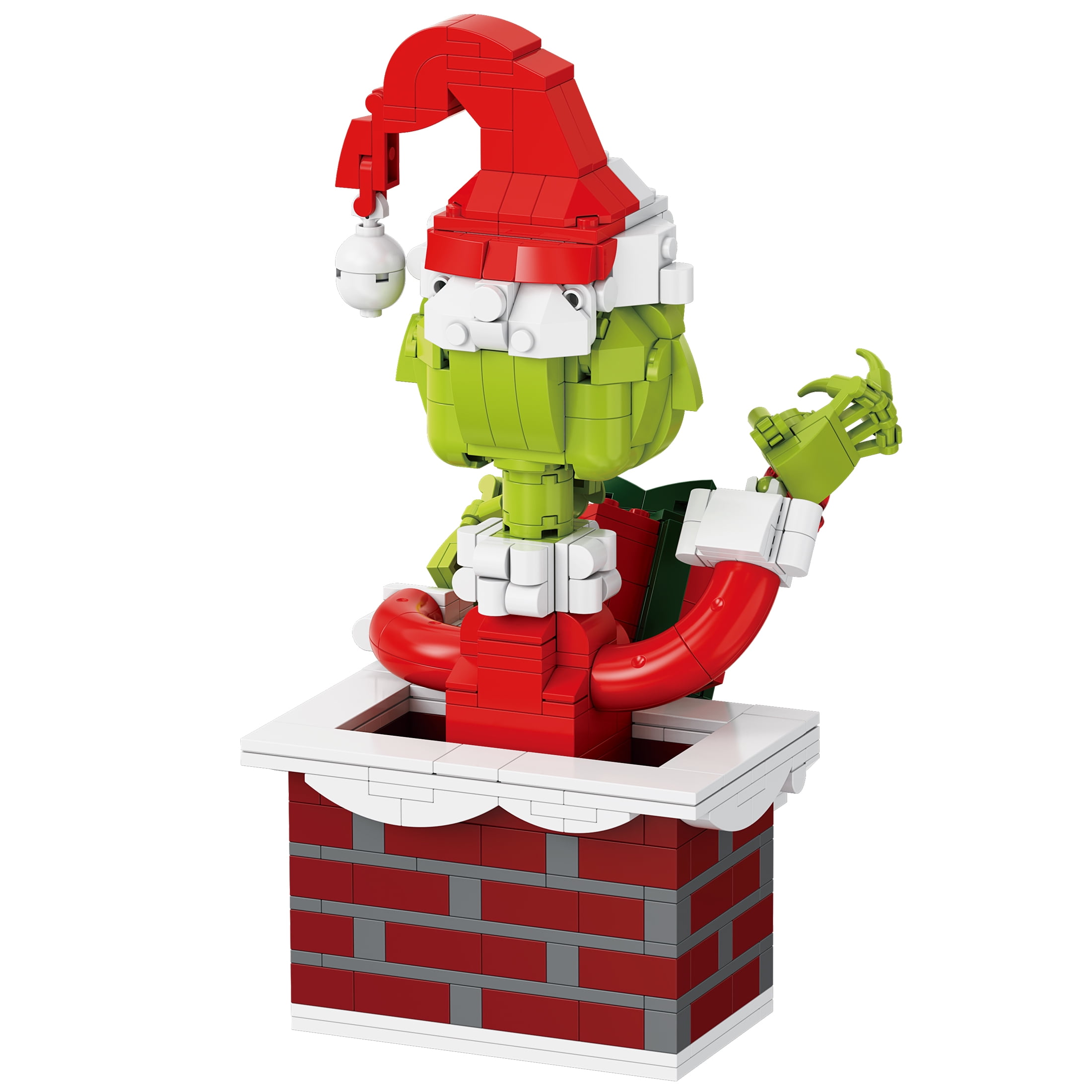 Brickcraft Up the Chimney Grinch Building Kit, (504 Pieces )– Limited Edition Christmas Décor Collectible & Gift for Kids Ages 8+